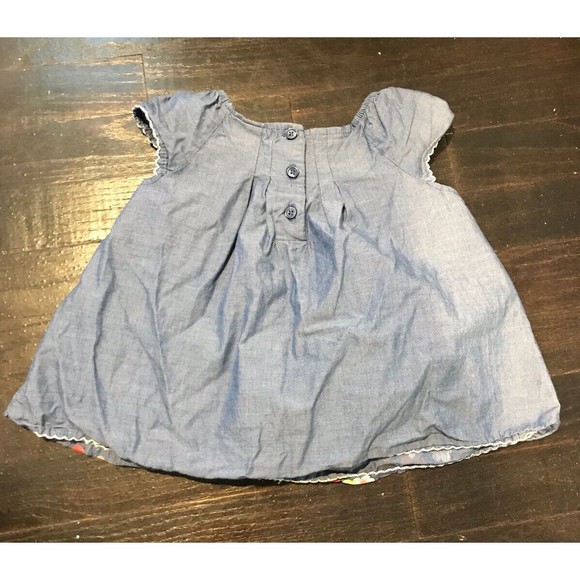 Disney Baby Toddler Girls Minnie Mouse Short Sleeve Denim Shirt 24m 2T Toddler - Picture 3 of 4